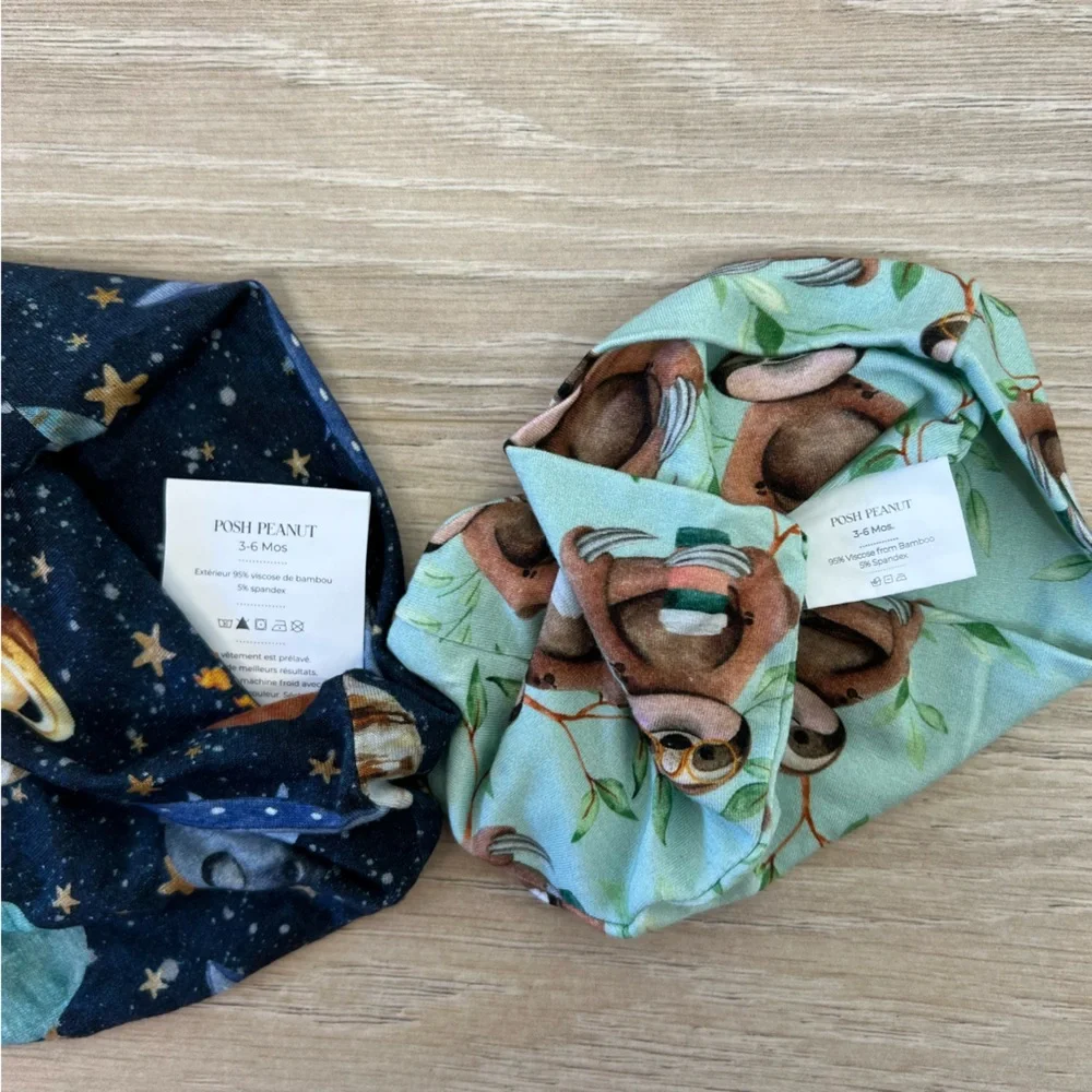 Posh Peanut Cosmic Galaxy & Normandie Bamboo Beanie Bundle